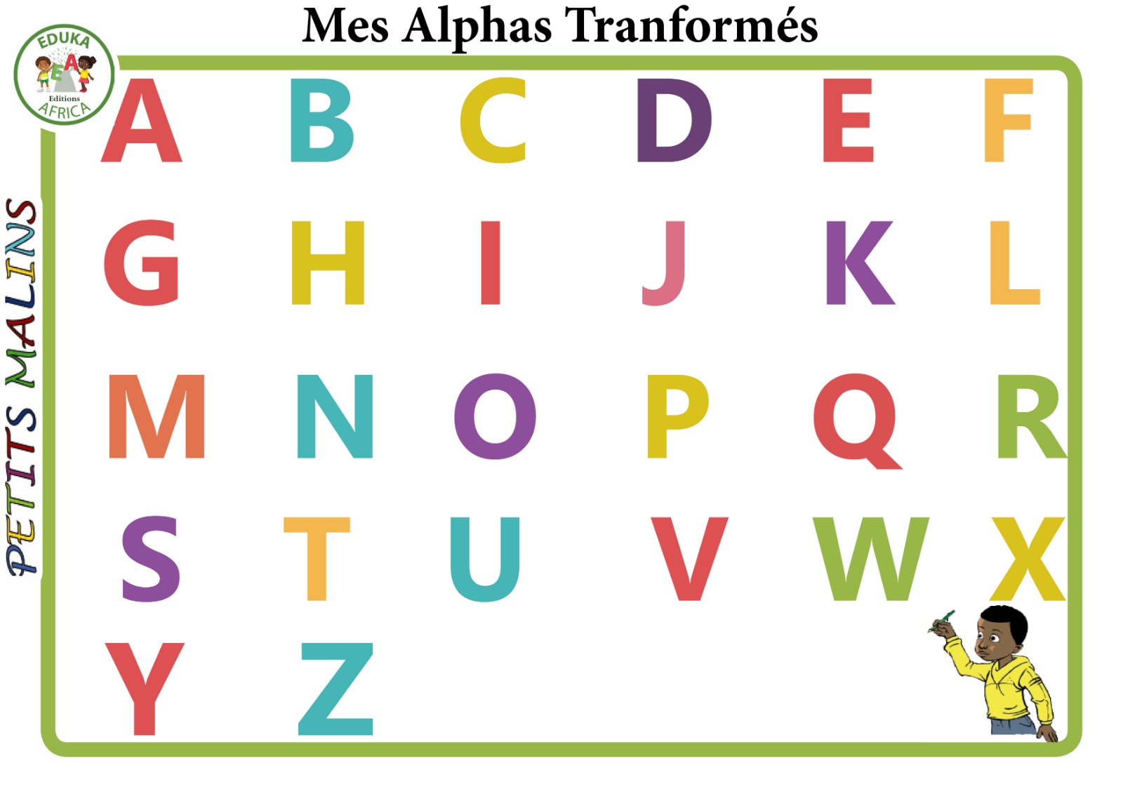 POSTER ALPHA MAJUSCULES